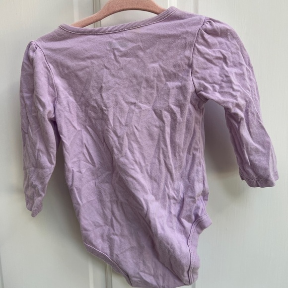 Garanimals 6-9M Take Me to Grandma’s Girls Night Out Purple Long Sleeve Onesie - Picture 3 of 5